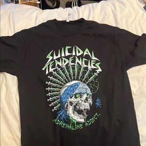 American Apparel Black and Green Short Sleeve Tees